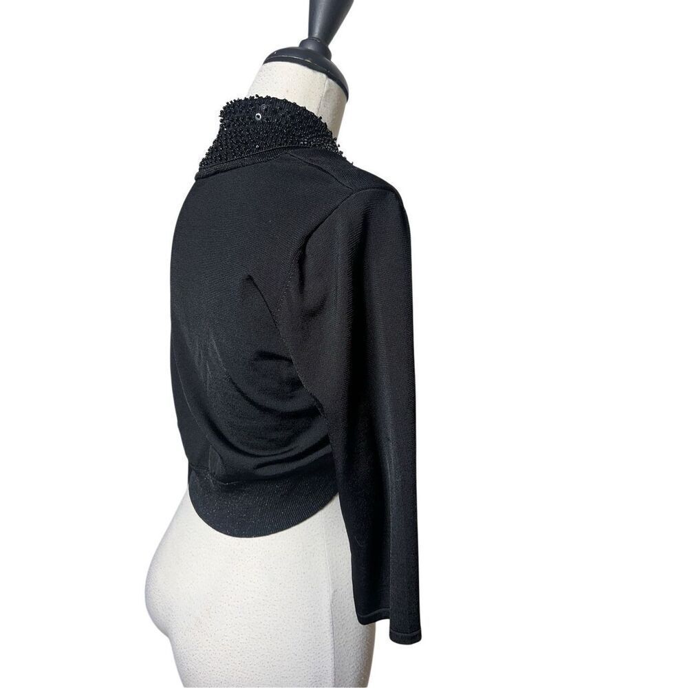 White House Black Market NWT Beaded Bolero Shrug Size Large - Picture 3 of 5